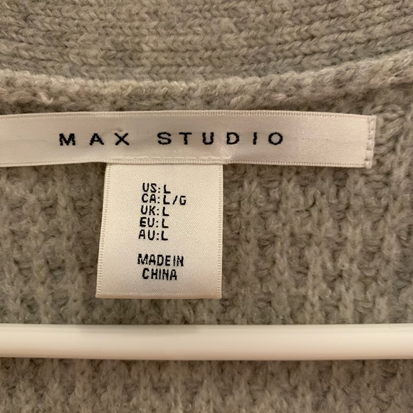 Max Studio Sleeveless Cardigan Size L - Picture 3 of 3
